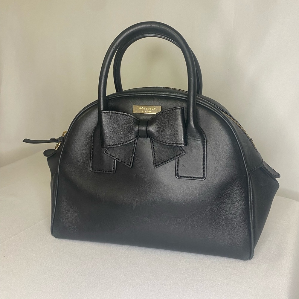 Black bow Kate spade purse